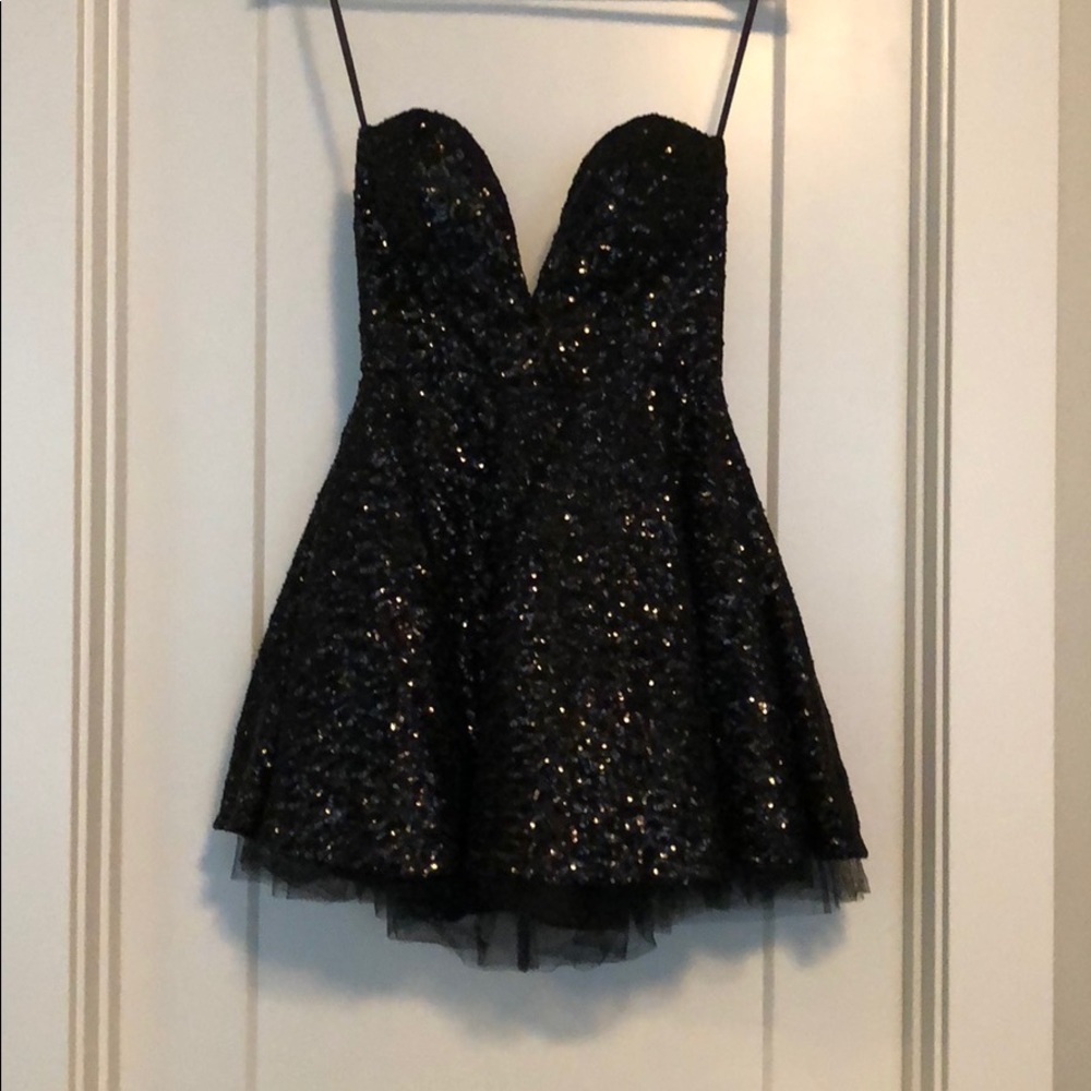 Abyss by Abby formal dress with sequin detailing